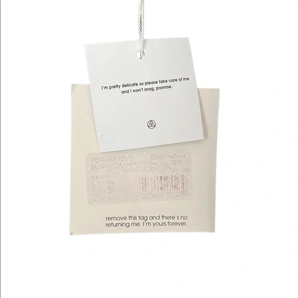 Missguided Green Slinky Gathered Wrap Bodycon Dress 10 - Picture 3 of 3